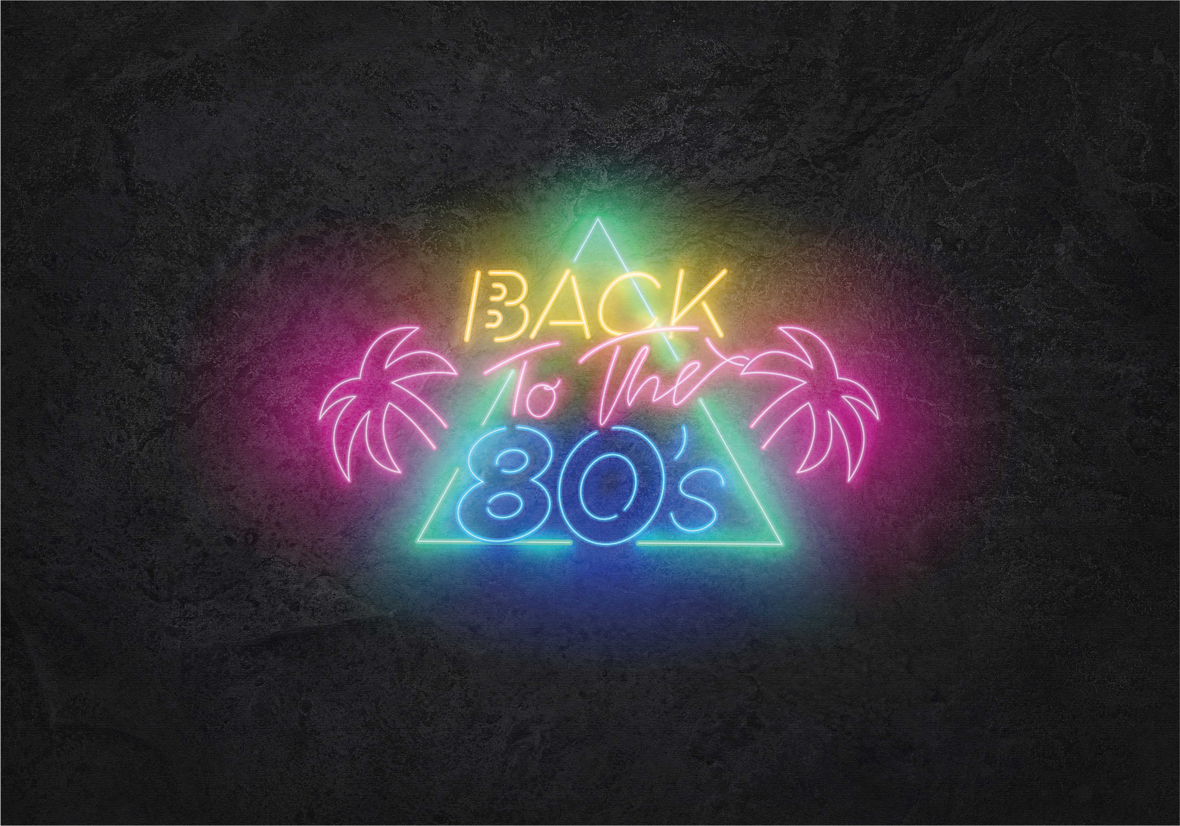 Back to 80's vintage vinyl rug - TenStickers