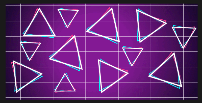 Vibrant Triangle Pattern geometric vinyl rug - TenStickers