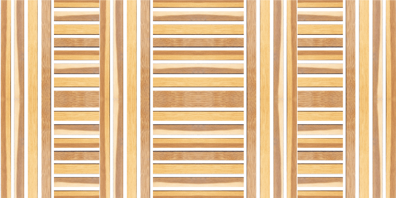 Stylish Wooden striped vinyl rug - TenStickers