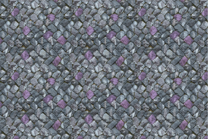 Grey paved walkaway stone effect vinyl rug - TenStickers