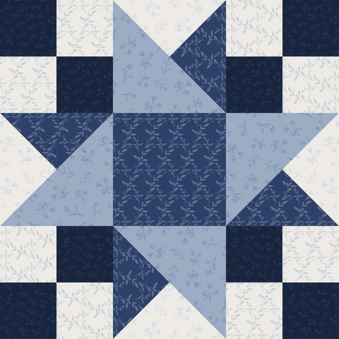 Patchwork Star Pattern geometric rug - TenStickers