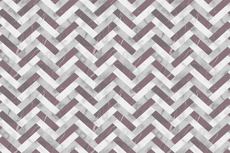 Chevron Pattern Overlay geometric rug - TenStickers