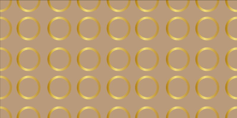 Geometric Circular Pattern striped runner rug - TenStickers