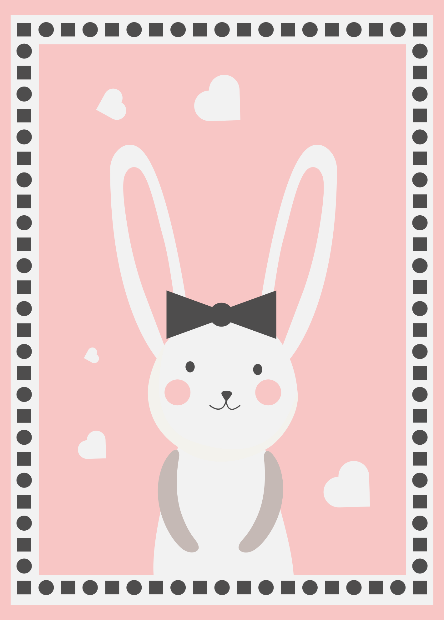 Bunny Nursery Decor kids rug - TenStickers