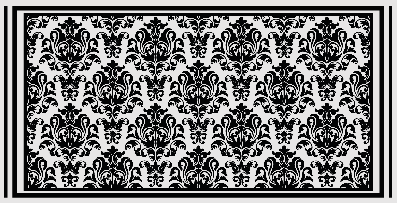 Baroque Elegance retro rug - TenStickers