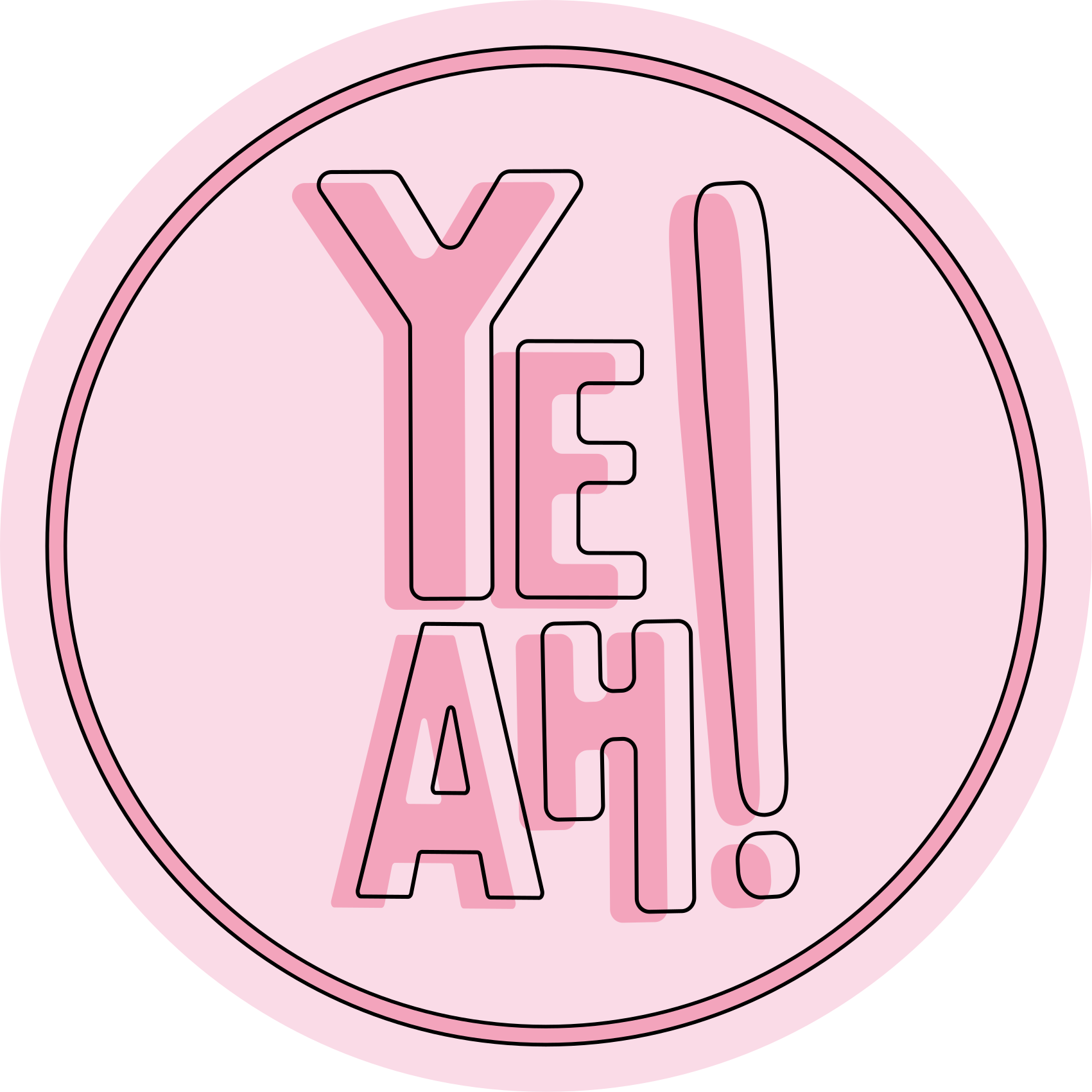 Expressive Text Motif custom rug - TenStickers