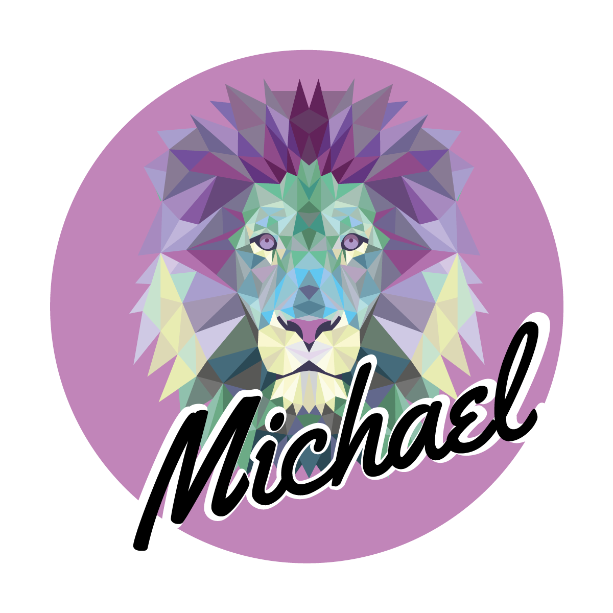 Customizable Lion custom vinyl rug - TenStickers