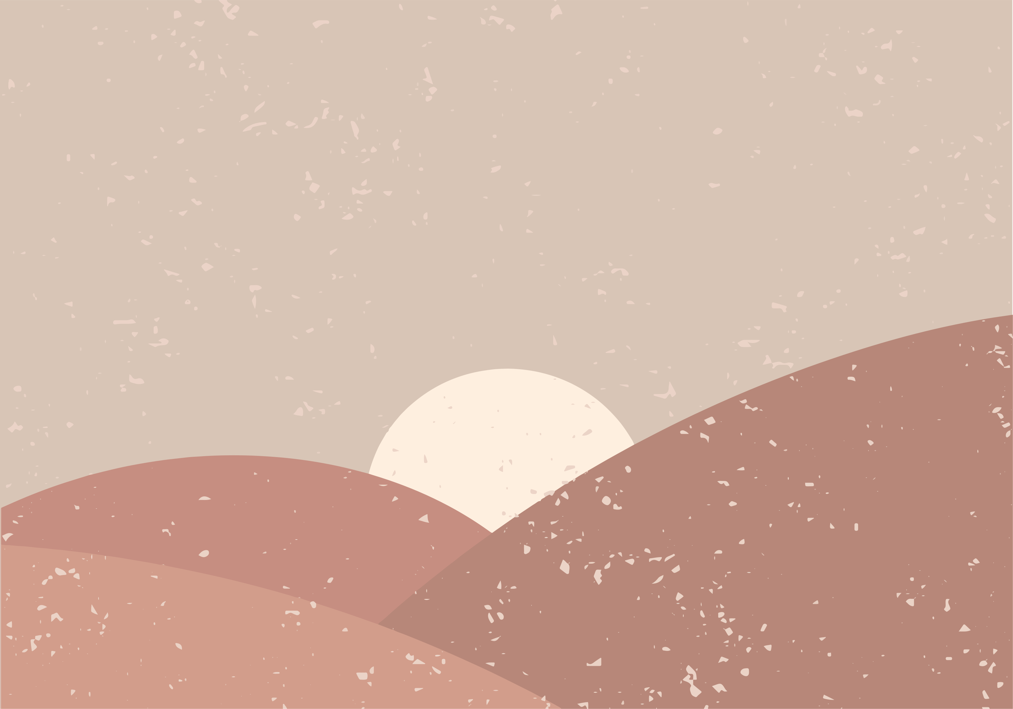 Abstract Landscape minimal vinyl rug - TenStickers