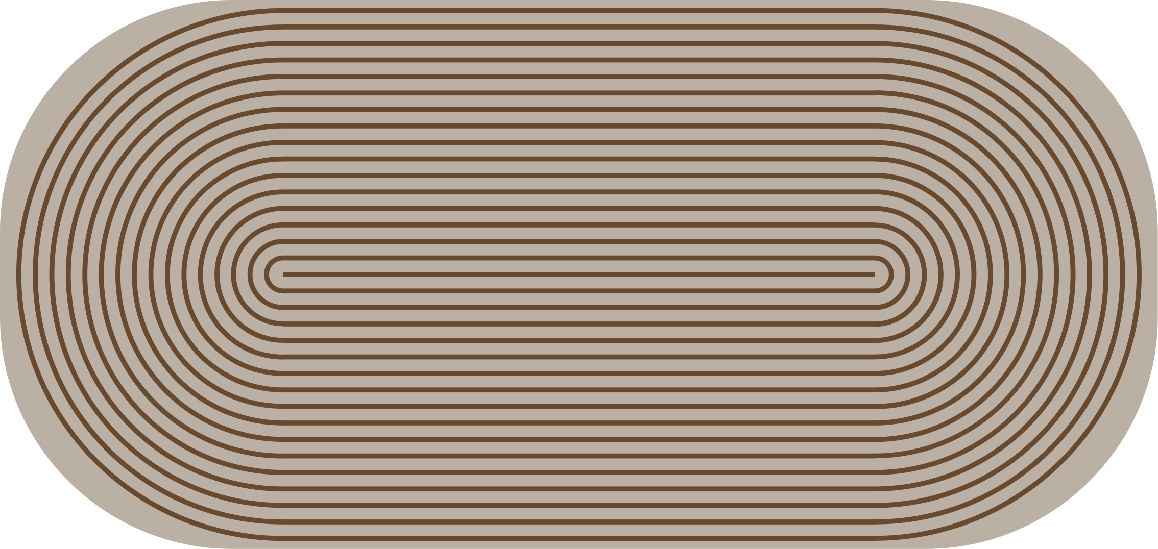 Contour Lines striped vinyl rug - TenStickers
