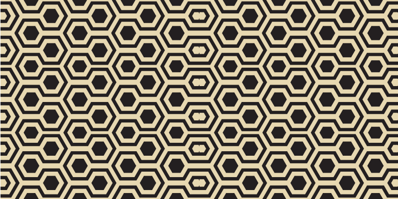 Geometric Hexagonal Pattern geometric rugs - TenStickers