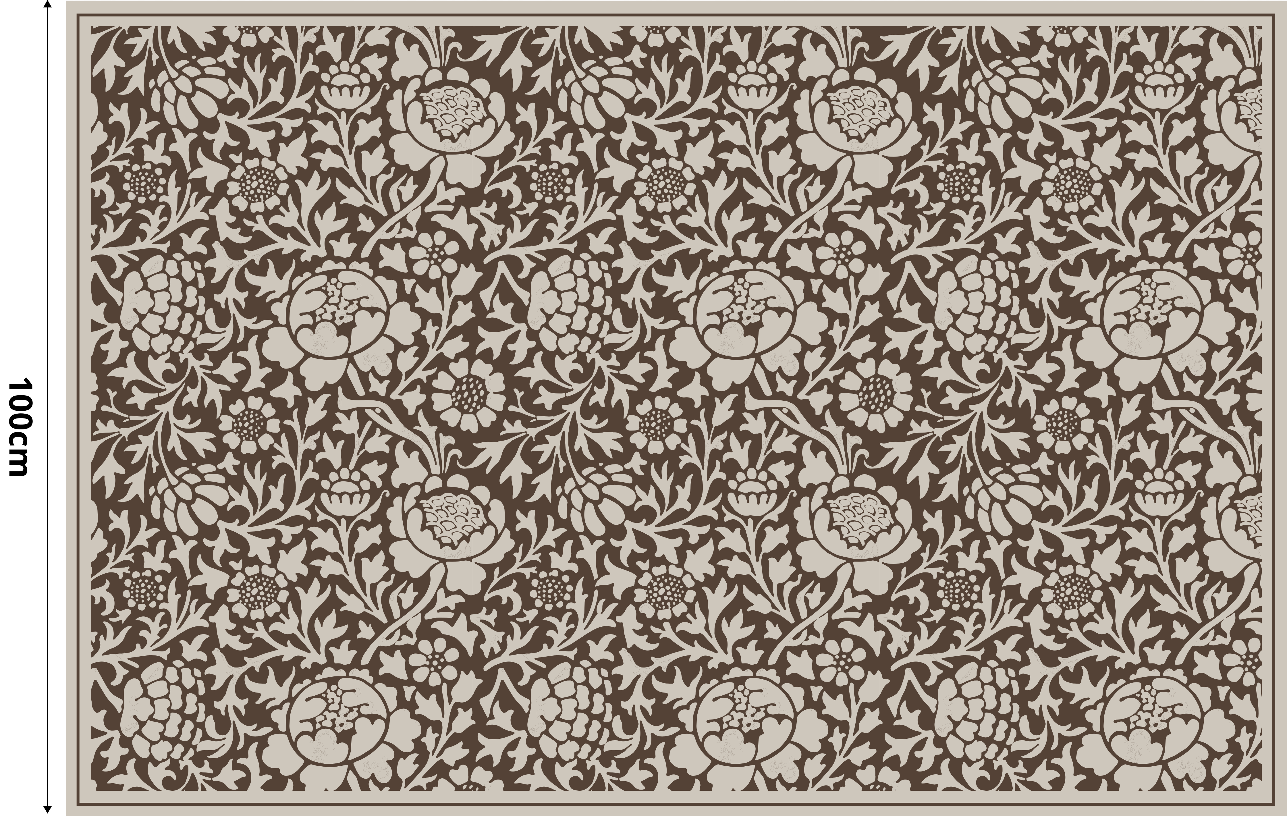 Vintage floral print  vintage rug - TenStickers