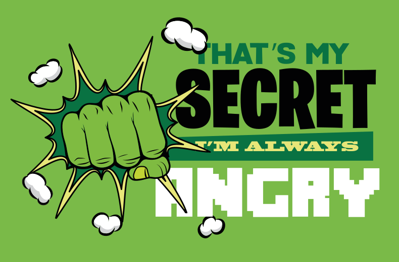 I'm always angry kids rug - TenStickers