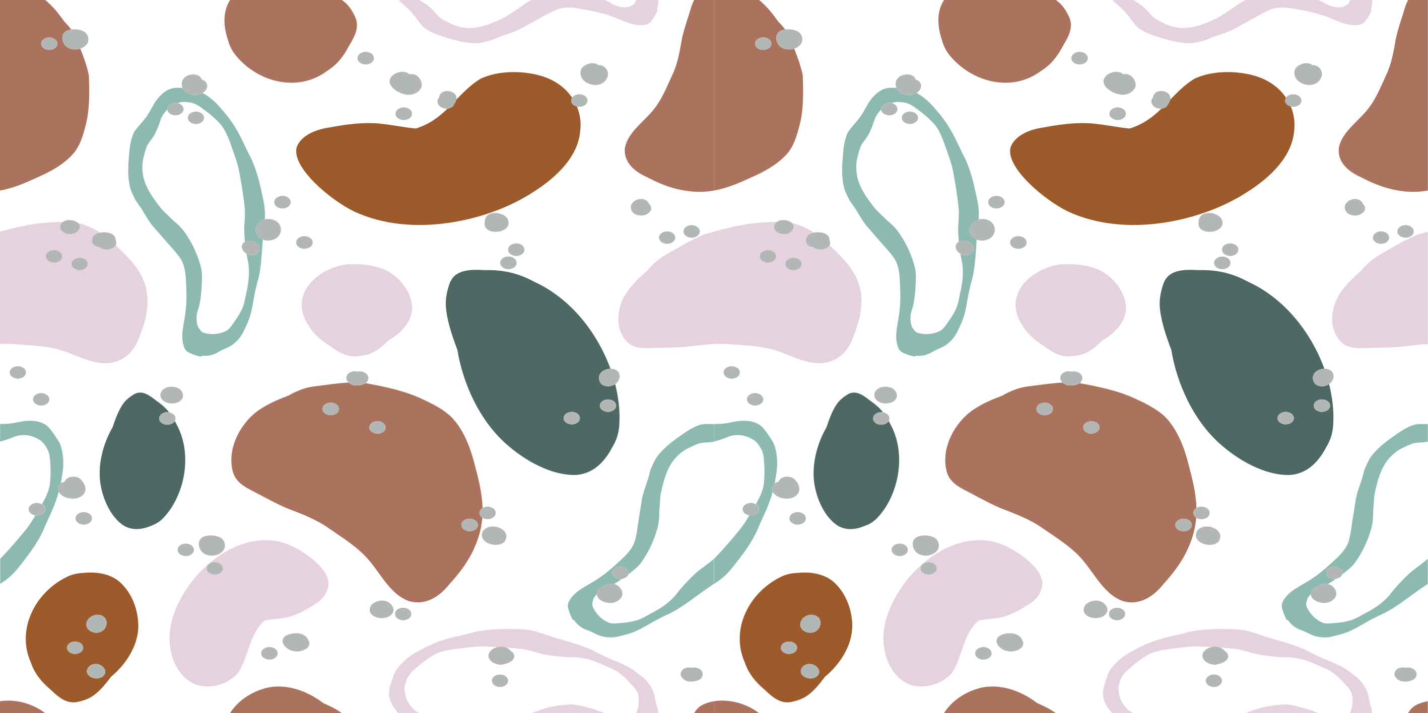 Irregular abstract shape pattern minimal rug - TenStickers