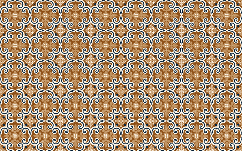 Mediterranean tiles style kitchen vinyl rug - TenStickers