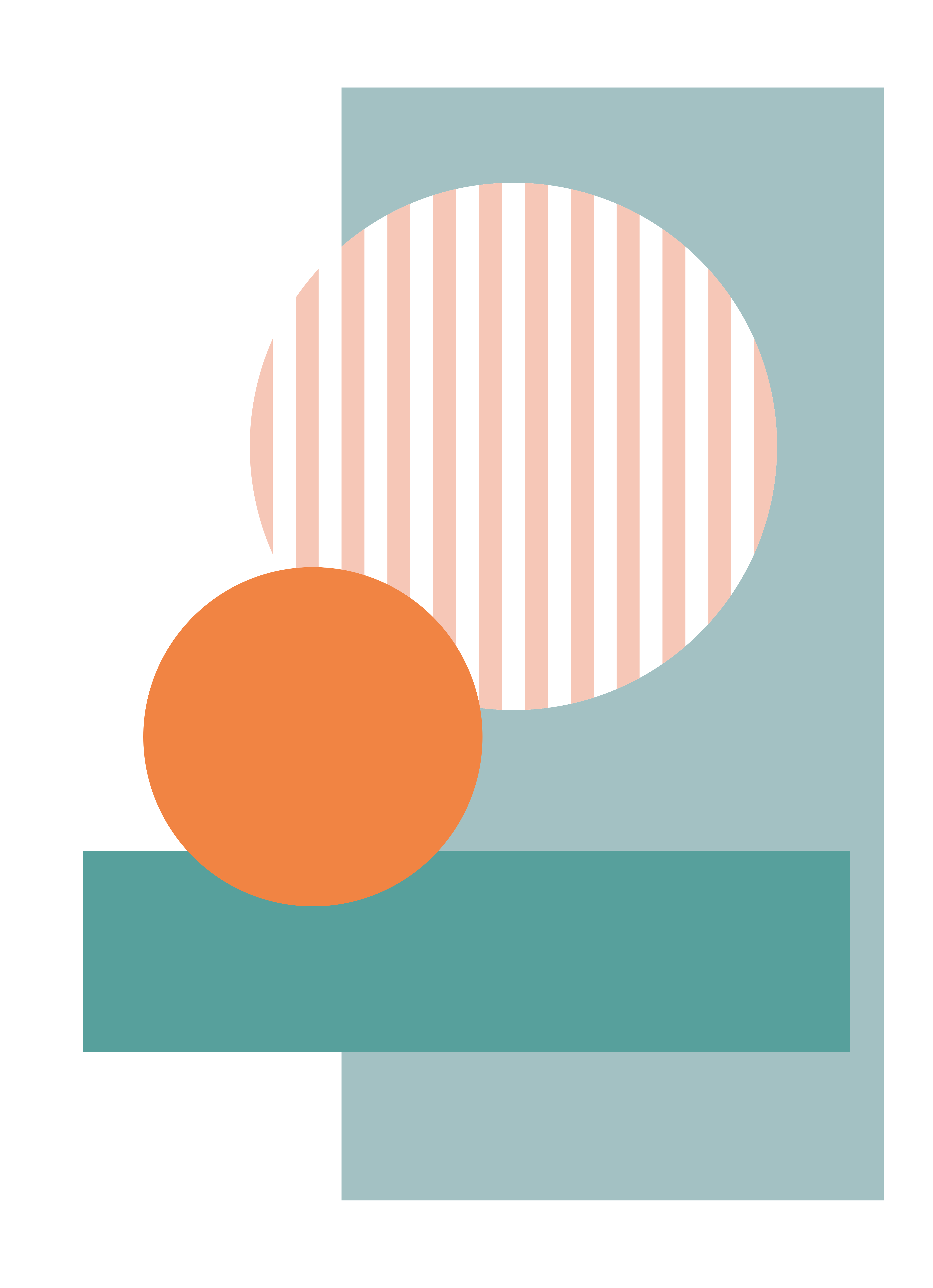 Sunny Geometric Circles modern vinyl rug - TenStickers