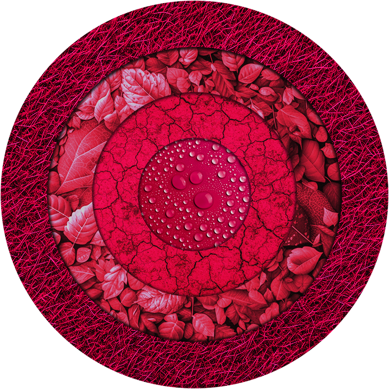 Texturierte KreiseTextured Circles living room rug - TenStickers
