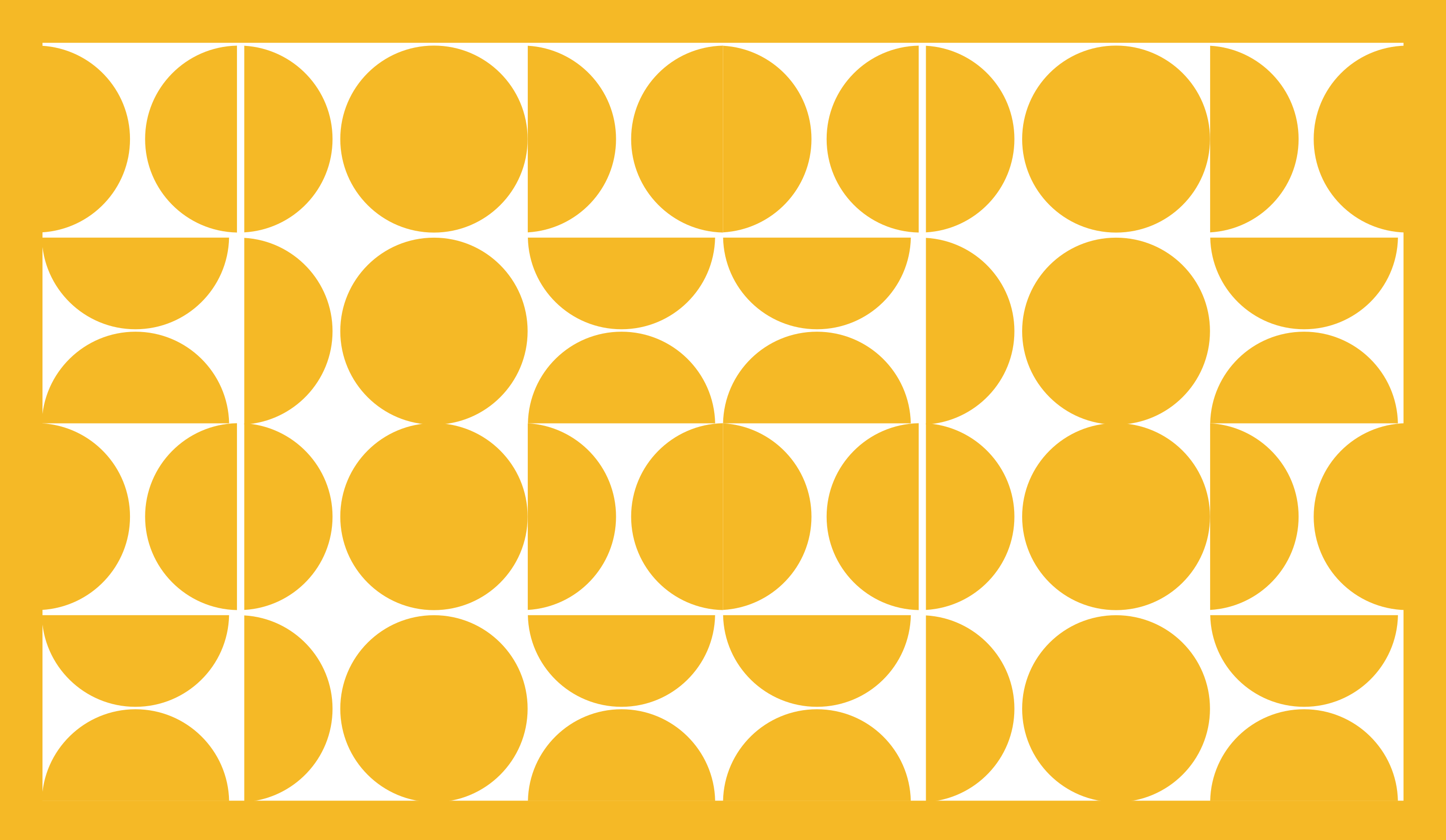 Yellow Half Circles geometric rugs - TenStickers