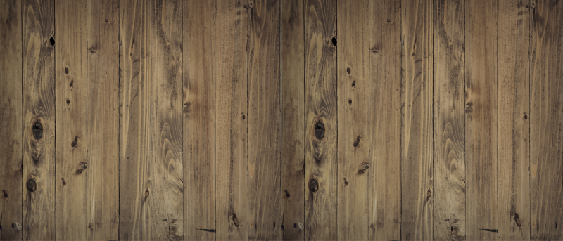 worn wood kitchen mat - TenStickers