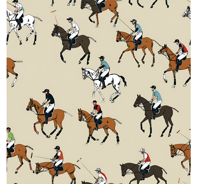 Riding theme horses wallpaper - TenStickers