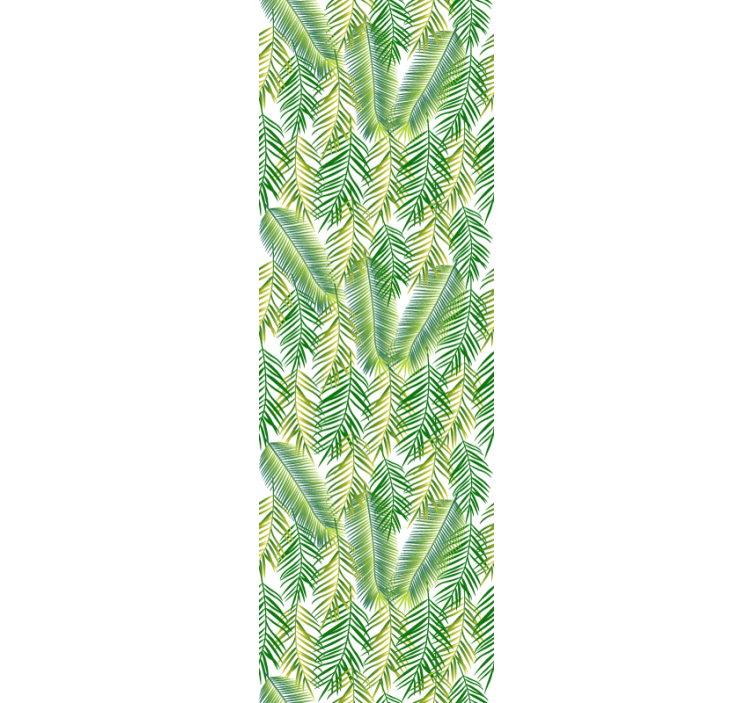 Lush greenery design leaves wallpaper - TenStickers