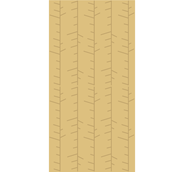 Stylized minimalist pattern wallpaper of a tree - TenStickers