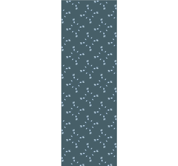 Flower pattern design contemporary wallpaper - TenStickers