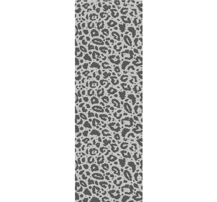 Leopard print wallpaper in grey print style - TenStickers
