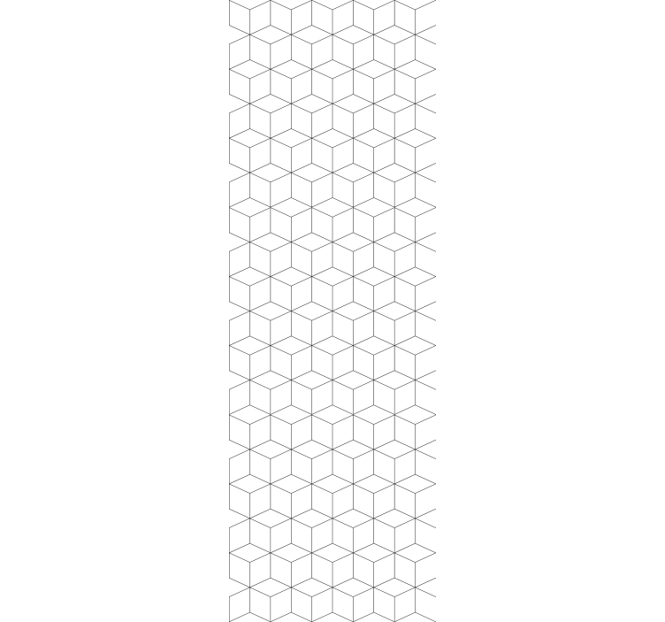 White hexagonal motif wallpaper geometric - TenStickers