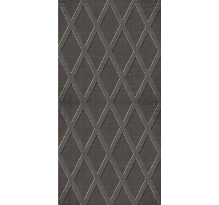 Diamond Grid Pattern textured wallpaper - TenStickers