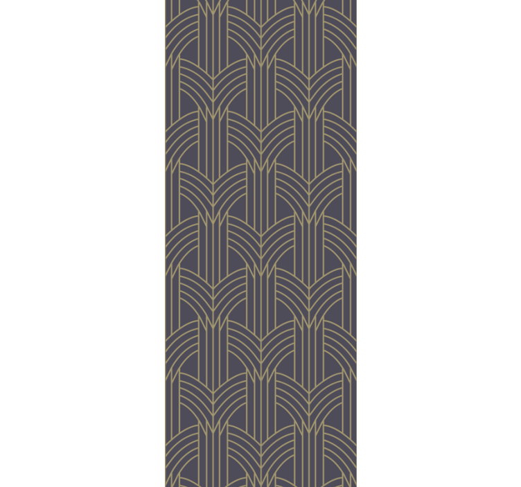 Art déco style living area wallpaper - TenStickers