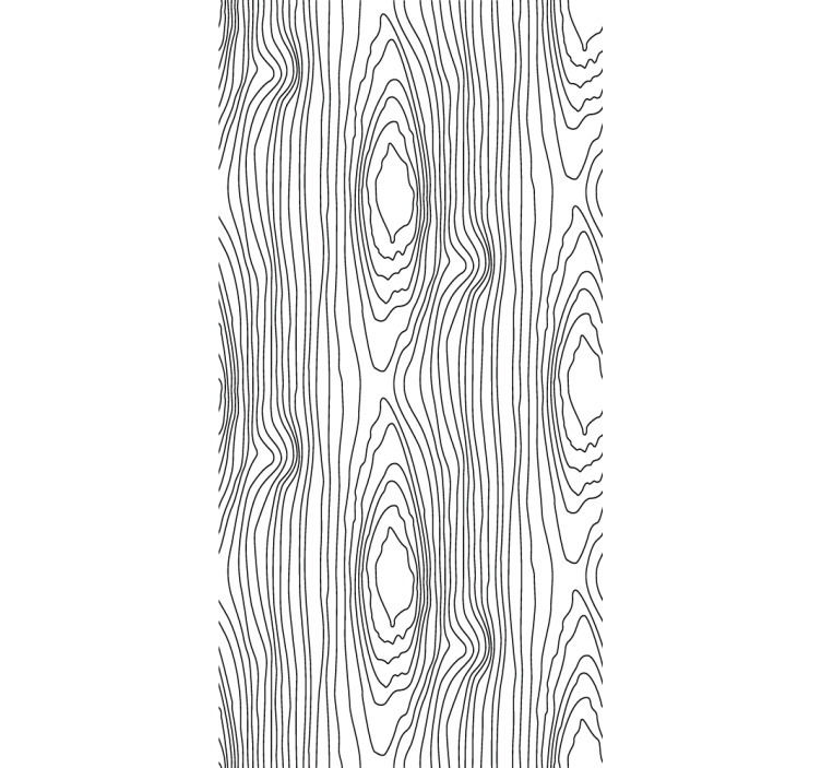Linear tree rings wood effect wallpaper - TenStickers