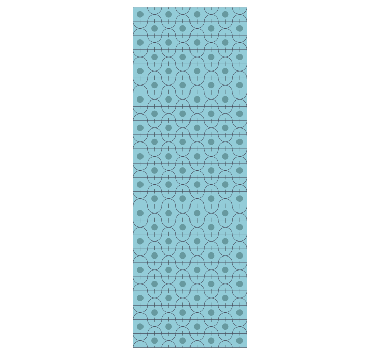 Blue wallpaper with geometric blue patterns - TenStickers