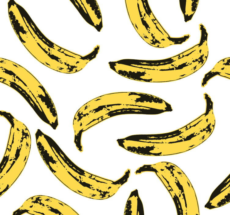 Warhol bananas art wallpaper - TenStickers