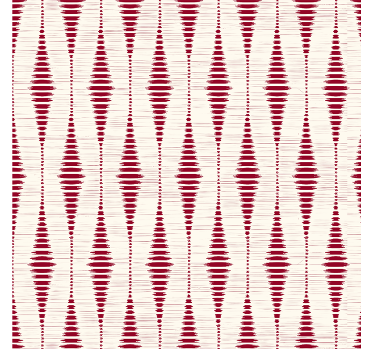 Red rabaul ikat geometric wallpaper - TenStickers