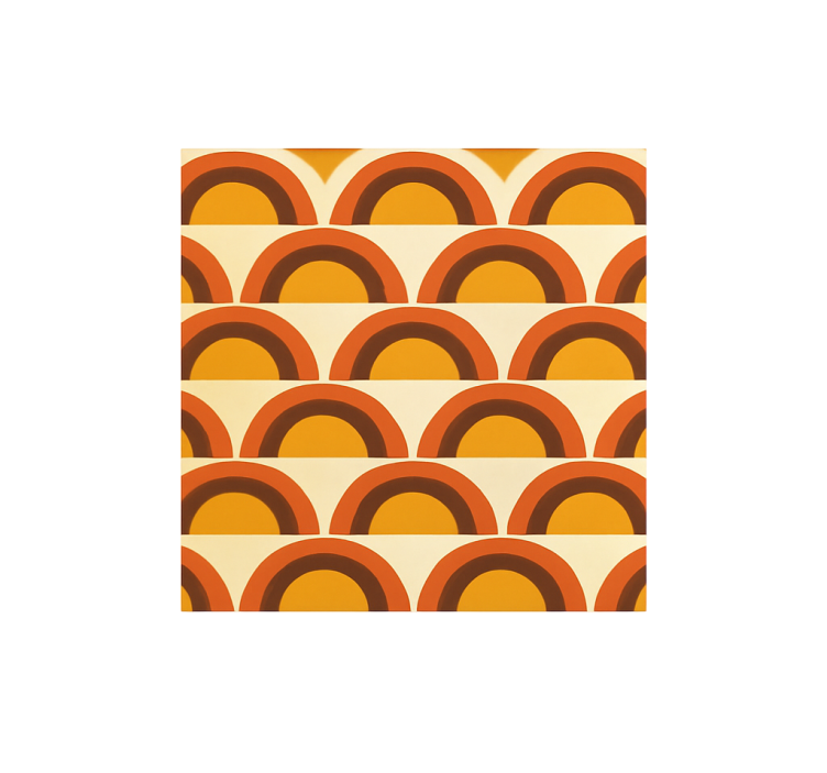 1970's sunset vintage arches retro wallpaper - TenStickers