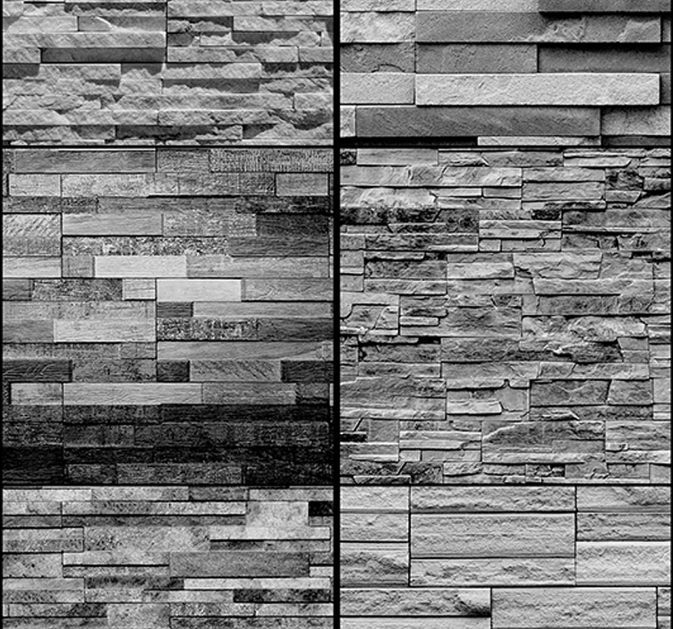 Grey Stones Texture Wallpaper - TenStickers