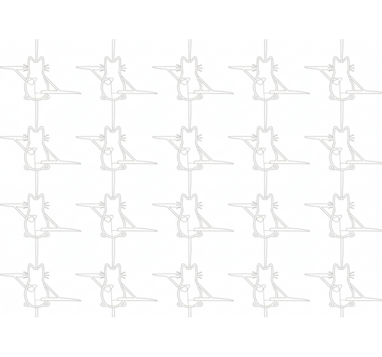 Cats wallpaper cat outline - TenStickers