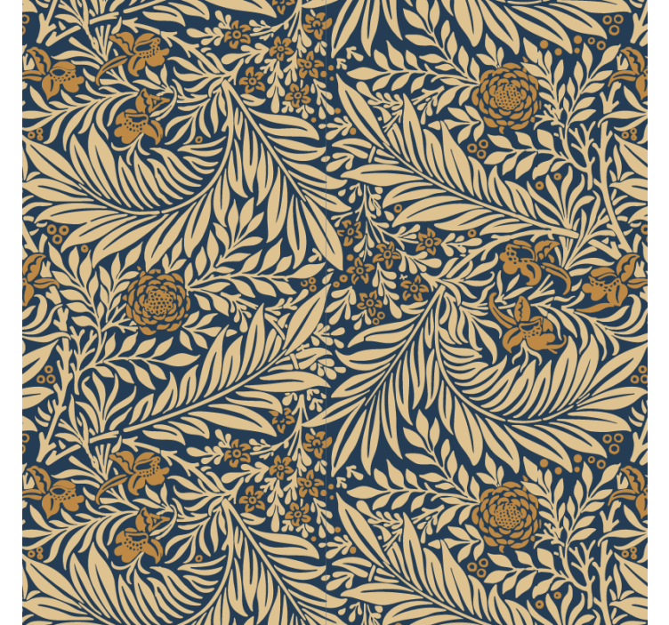 Living area wallpaper floral vintage design - TenStickers