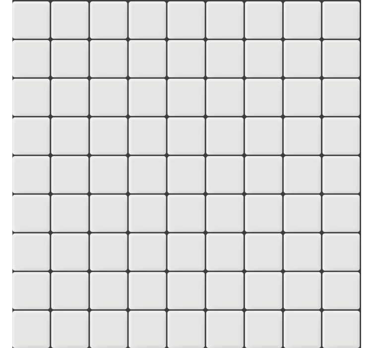 Living area wallpaper in white square tiles - TenStickers