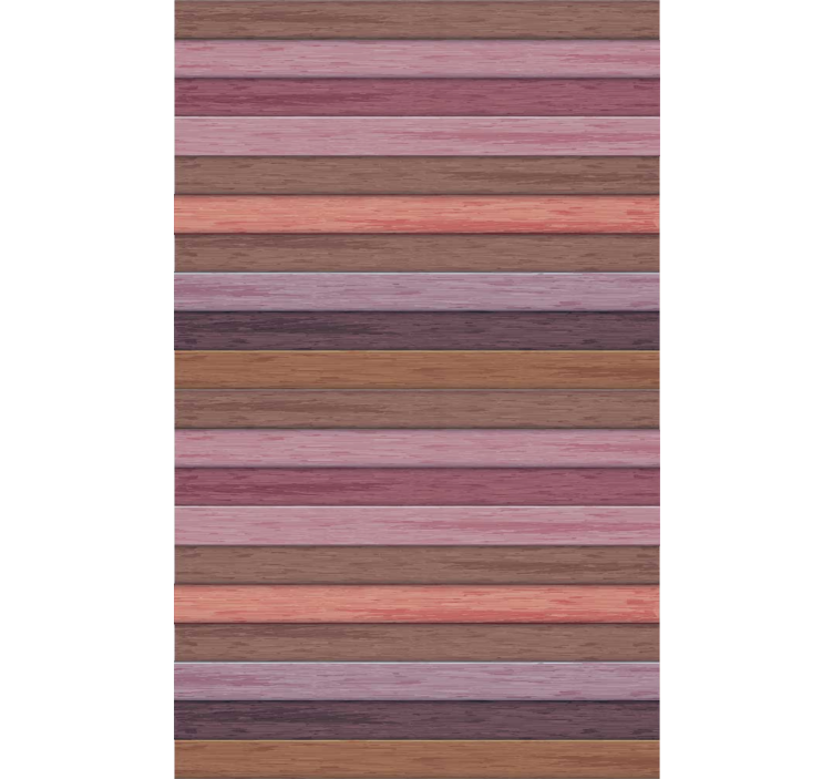 Ornamental wallpaper in gray and pink wood texture - TenStickers
