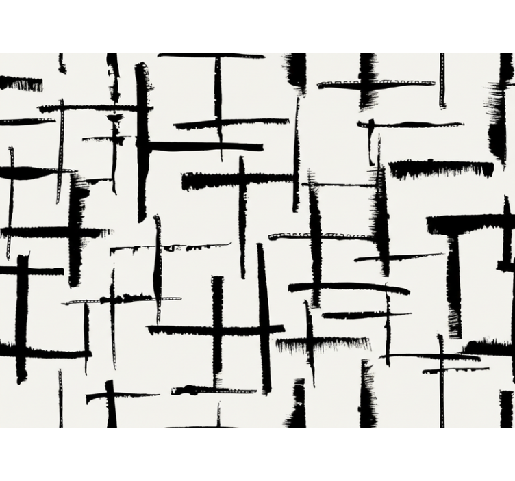 Living area wallpaper faux white brick design - TenStickers