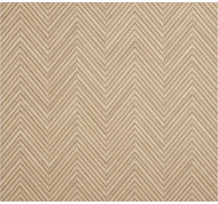 Living area wallpaper wooden chevron design - TenStickers