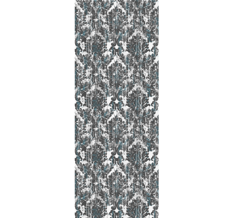 Ornamental wallpaper old grey tones small elements - TenStickers