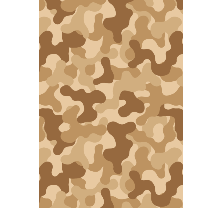 Ornamental wallpaper abstract camo design - TenStickers