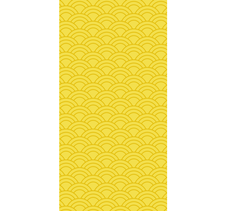 Ornamental wallpaper with elegant wave design - TenStickers