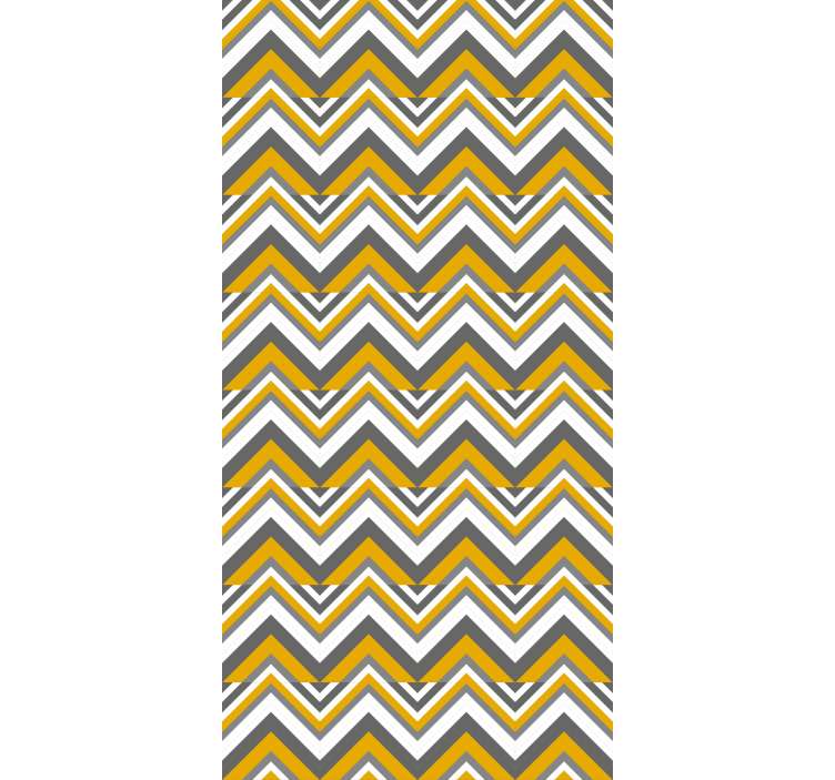 Wall paper in bedroom chevron style design - TenStickers