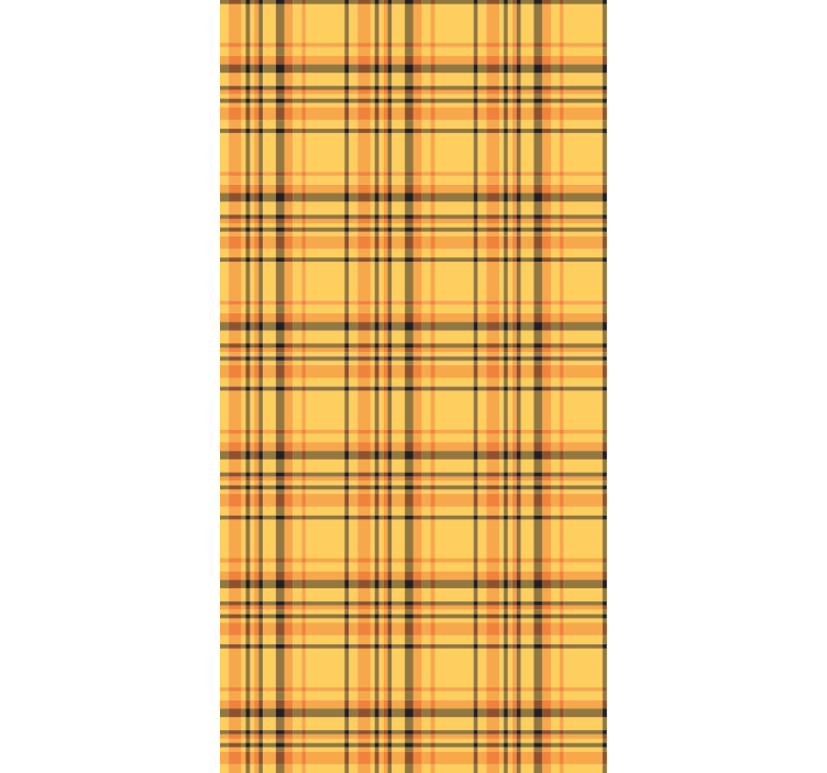 Checked fabric cover wall paper in bedroom - TenStickers