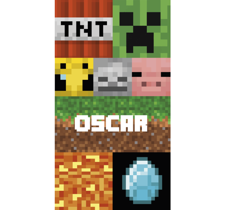 Textured wallpaper gaming geometric design - TenStickers