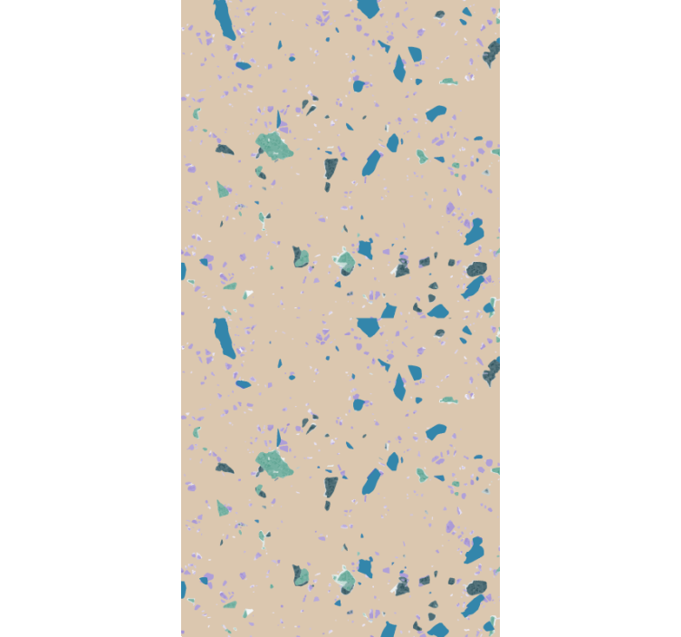 Abstract geometric wallpaper in bedroom - TenStickers