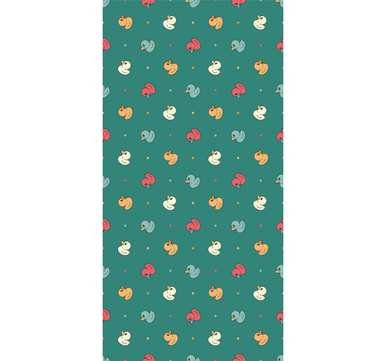 Animals wallpaper multicolor rubber duckies - TenStickers
